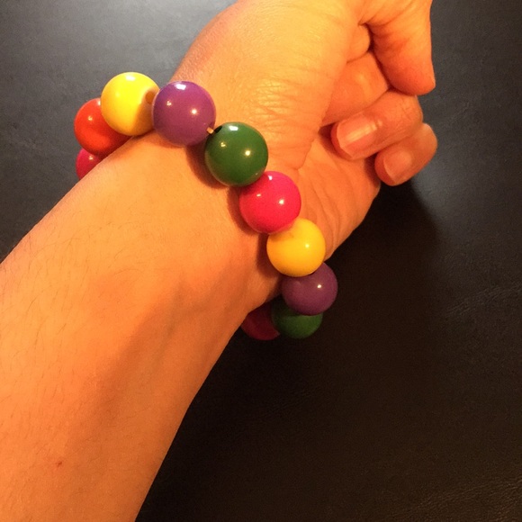 Colourful rainbow marble bracelet 🌈 - Picture 4 of 5